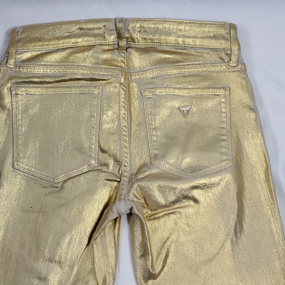 NWT Guess Los Angeles Metallic Sexy Curve Jeans - Picture 3 of 15